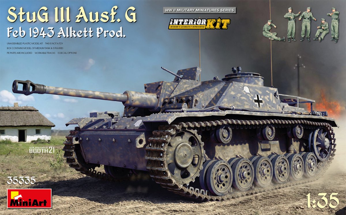 MiniArt | 35335 | Stug III Ausf.G feb1943 Alkett prod. w/ crew&interior | 1:35